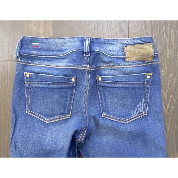 Womens Diesel RONHAR Bootcut Fit Blue Stretch Denim Jeans Size 27 - Picture 2 of 5